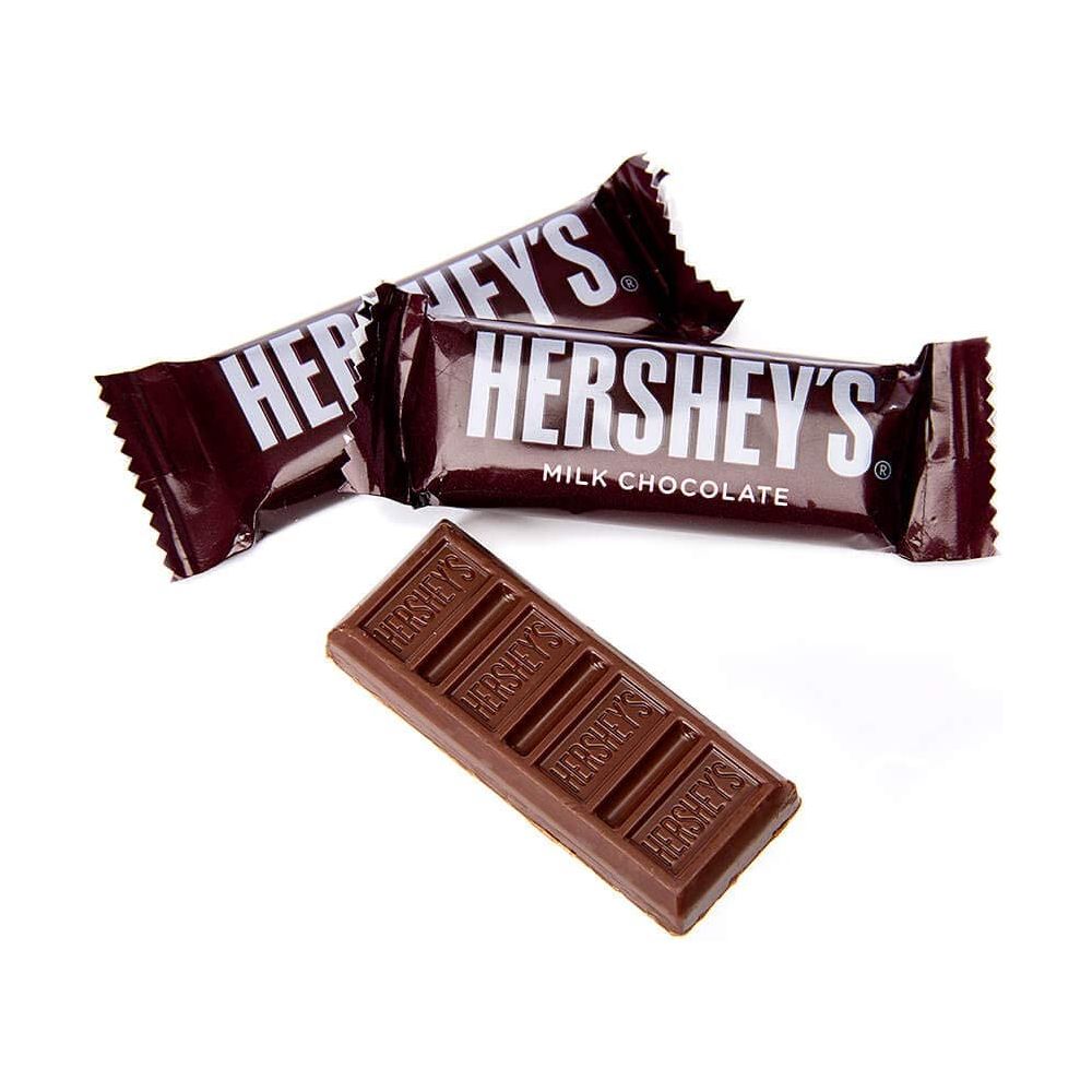 Hershey Chocolate Bars  Mini Hershey Bars Individually Wrapped Bulk Chocolate  Chocolate Bars for Party Goodie Bag Holidays Valentines  Kosher No Gluten Milk chocolate flavor 5lbs