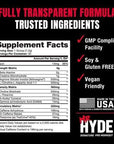 PROSUPPS Mr. Hyde Signature Pre Workout with Creatine, Beta Alanine, TeaCrine and Caffeine for Sustained Energy, Focus Pumps - Pre-Workout Energy Drink Men Women (Blue Razz, 30 Servings)