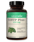 NatureWise 5-HTP 200Mg Mood Support, Natural Sleep Aid helps promote healthy eating habits, Easy-to-Digest Delayed Release Capsules Enhanced w/ Vitamin B6, Non-GMO (2 Month Supply - 60 Count)