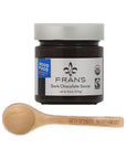 Dark Chocolate Sauce Frans 96 Oz Jar Bundle with Tasting Spoon I Gourmet Dessert Gift Set by Gifts from the Pacific Northwest