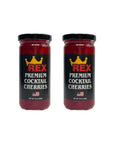 REX Premium Cocktail Cherries 10 oz Pack of 2