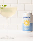 Spindrift Sparkling Water Lemon Flavored Made with Real Squeezed Fruit 12 Fl Oz Cans Pack of 24 Only 3 Calories per Can