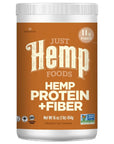 Just Hemp Foods Hemp Protein Powder Plus Fiber, Non-GMO Verified with 11g of Protein & 11g of Fiber per Serving, 16 oz - Packaging May Vary