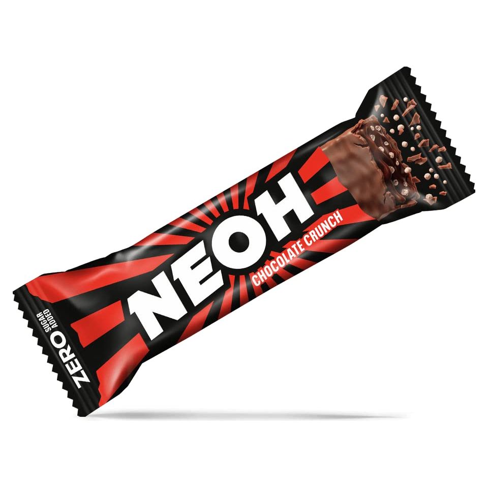 NEOH Chocolate Bars  Keto Chocolate Dipped Candy Bar GlutenFree LowCalorie LowCarb PlantBased HighFiber Snacks No Added Sugar 1 Ounce Individually Wrapped Bars 12 Pack