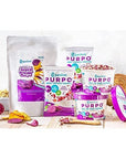 Bevivas PURPO Granola Vegan glutenfree prebiotic inulin purple sweet potato fruit high fibre and low sugar healthy snacks ice creamyogurt toppings 6 Pack