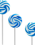 Fruidles Swirls Lollipop Candy Mixed Fruit Flavor Individually Wrapped Blue Swirl 12Pack