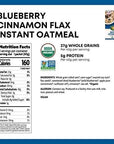 Natures Path Organic Blueberry Cinnamon Flax Instant Oatmeal NonGMO 27g Whole Grains 5g Plant Based Protein with Heart Healthy Flax Seeds 113 Ounce Pack of 6