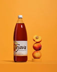 Tejava Peach Black Iced Tea 4 Pack 12oz Glass Bottles Unsweetened NonGMO Kosher No Sugar or Sweeteners No calories No Preservatives Brewed in Small Batches