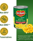 Del Monte Golden Sweet Whole Kernel Corn No Salt Added Pack of 6