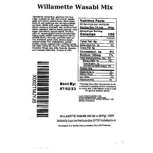 Oregon Farm Fresh Snacks Wasabi Pea Mix and Crackers  Locally Sourced and Freshly Made Wasabi Snacks Including Wasabi Peanuts Peas and Crackers  Enjoy Healthier Snacking 14 oz