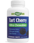 Nature's Way Tart Cherry Ultra Chewable -  1,200 mg per Serving, 90 Count