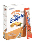 Diet Snapple Singles to Go Peach Tea 6 Sticks in each box 4 BOXES