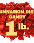 Cinnamon Discs 1 Pound BulkHard CandyIndividually WrappedCinnamon DiscCandy Disk