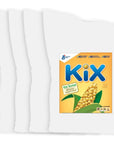 Kix Cereal Bulk Pack Whole Grain Breakfast Cereal Crispy Corn Cereal Puffs 25 Oz 4 Count