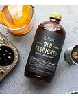 LAVA Premium Aromatic Old Fashioned Cocktail Syrup 16oz Makes 32 Cocktails Made with Aromatic Bitters Demerara Marasca Cherry Orange Zest Hazelnut and Cinnamon Ready to Use Just Add Whiskey