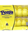 Marshmallow Peeps Yellow Chicks 10 Ct Tray  Pack of 4