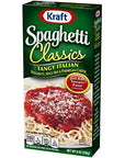 Kraft Spaghetti Classics Tangy Italian Easy Pasta Meal with Spaghetti, Spice Mix & Parmesan Cheese, 8 oz Box