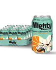 Mighty Pop Orange Vanilla  Prebiotic Probiotic and Postbiotic Soda  12 Cans  Refreshing Citrus Harmony with Vanilla Notes for Gut Health and Flavorful Hydration