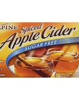 Alpine Spiced Cider Sugar Free Apple Flavored Drink Mix 14oz Box Pack of 6  with Make Your Day Stirrer