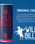 Wild Bills Original Cola Soda Classic Craft Soda Pop Soft Drinks Sodas Made with Pure Cane Sugar Caffeine Free NO High Fructose Corn Syrup Gluten Free Vegan Low Sodium 12 Oz 12 Pack