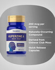 Huperzine A 200mcg | 60 Capsules | Non-GMO, Gluten Free Supplement | by Piping Rock