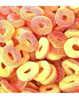 Sour  Sweet Peach Rings Gummy Candy Bulk Pack 2 Pounds