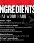 Animal M-Stak - Non-Hormonal Hard Gainers Muscle Building Stack with Energy Complex - 21 Count