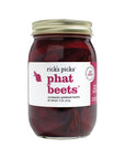 Ricks Picks Pickles Phat Beets  FatFree GlutenFree Lowcarb  No artificial flavors additives or preservatives  3 pk