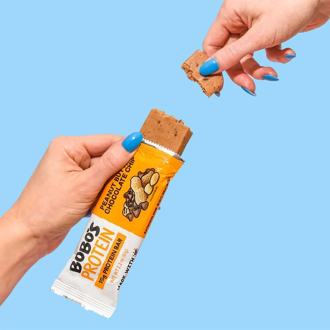 Bobos Protein Bar Variety Pack Chocolate Chip Peanut Butter 6 Bars and Double Chocolate Almond Butter 6 Bars