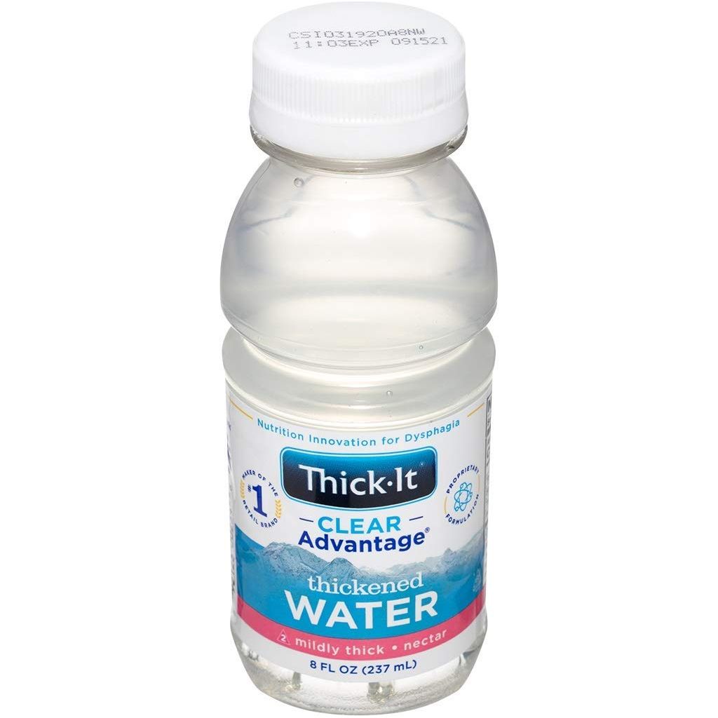 ThickIt Clear Advantage Thickened Water  Nectar Consistency 8 oz Bottle Pack of 24