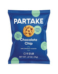 Gluten Free Chocolate Chip Mini Cookie Snack Packs by Partake | Vegan, Dairy Free, Peanut Free, Egg Free, Wheat Free, Treenut Free, Soy Free, Sesame Free | Allergy Friendly Cookies | Safe School Snack for Kids - 20 Packs