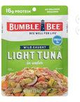 Bumble Bee Wild Caught Light Tuna 25 oz 71 g 16 g of Protein