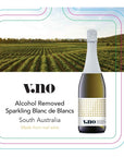 Vno Non Alcoholic Wine  Sparkling Blanc de Blancs White 750mL  Vegan and Gluten Free  Made in Australia from 100 Australian Grapes  Crisp and Refreshing with Citrus Flavors 1 Bottle