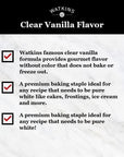 Watkins Clear Vanilla Flavor, 11 fl. oz. Bottle, 1 Count (Packaging May Vary)