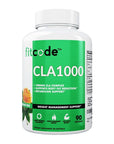 fitcode CLA1000 Conjugated Linoleic Acid, Soft Gel, Stimulant Free Weight Loss Supplement (90 Servings)