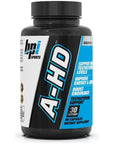 BPI Sports A-HD – Testosterone Booster for Men - Muscle Recovery Testosterone Support Supplement