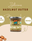 Dastony Organic Raw Hazelnut Butter 8 oz  Only One Ingredient  Vegan Paleo and Keto Friendly Non GMO Glutenfree  Pack of 1