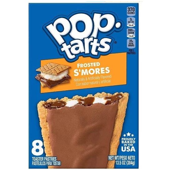 Pop Tarts Frosted Toaster Pastries Snickerdoodle Cookies  Creme Frosted Chocolate Fudge Brown Cinnamon Sugar and Smores 135 Ounce Pack of 5  with Two Make Your Day Lollipops