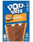 Pop Tarts Frosted Toaster Pastries Snickerdoodle Cookies  Creme Frosted Chocolate Fudge Brown Cinnamon Sugar and Smores 135 Ounce Pack of 5  with Two Make Your Day Lollipops