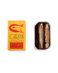 Ati Manel Canned Garfish in Spiced Olive Oil  1 x 120g Tinned Fish  Canned in Olive Oil