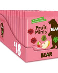 BEAR Paws Strawberry & Apple – Natural Fruit Snack 18 x 20g