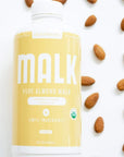 MALK Unsweetened MALK Vanilla Almond Non Dairy SOY  Dairy Free Lactose Free 28 oz Pack of 6