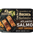 Baltic Gold Atlantic Salmon Fillets In Oil  423 oz 120g Salmon Hot Smoked 3 Pack