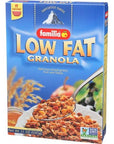 Familia LowFat Granola Cereal Crunchy Toasted Grain and Fruit Flakes with Coconut and Honey 21Ounce Box