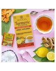 Hyleys Turmeric with Green Tea Ginger  Lemon Flavor  Natural Antioxidant Blend  25 Tea Bags