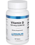 Douglas Laboratories Vitamin D (5,000 I.U.) | Vitamin D3 Supplement to Support Immune Health, Calcium Levels, and Bones* | 100 Tablets