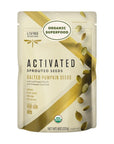 Living Intentions Organic Sprouted Pumpkin Seeds Salted  NonGMO  Gluten Free  Vegan Kosher  Paleo  8 Ounce Unit