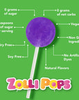 Zolli Vitamin C SugarFree Keto Lollipops  Immune Boosting Natural Fruit Flavor Vegan GlutenFree 8 Oz  Support Your Immune System with Tasty and Healthy Lollipops