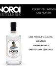 NOROIs  NonAlcoholic Spirits  EspritdeLondon  Gin Flavored  Crafted to Add Flavor to Your NonAlcoholic Drinks and Cocktails  25 fl oz 750 ml