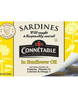 Sardines  Connetable  Sardines in Sunflower Oil  4375 Ounce  Pack of 12